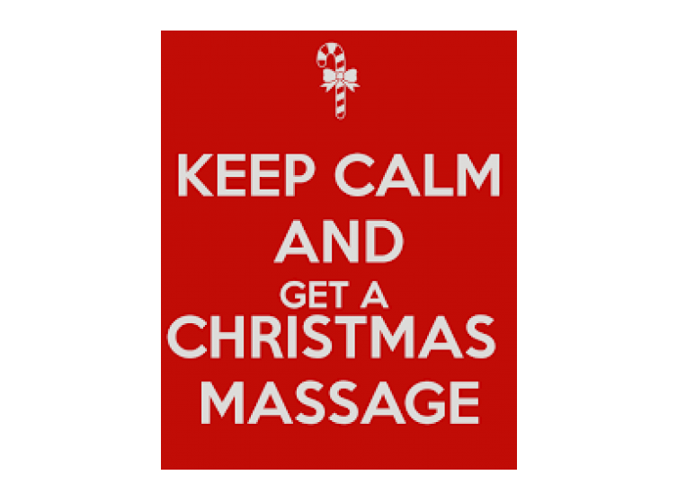 christmas massage pampering